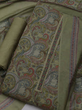 Printed Cotton Blend Unstitched Suit With Dupatta